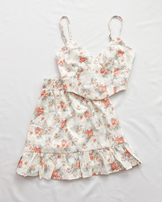 Talya Floral Top & Skirt 2-Piece Set