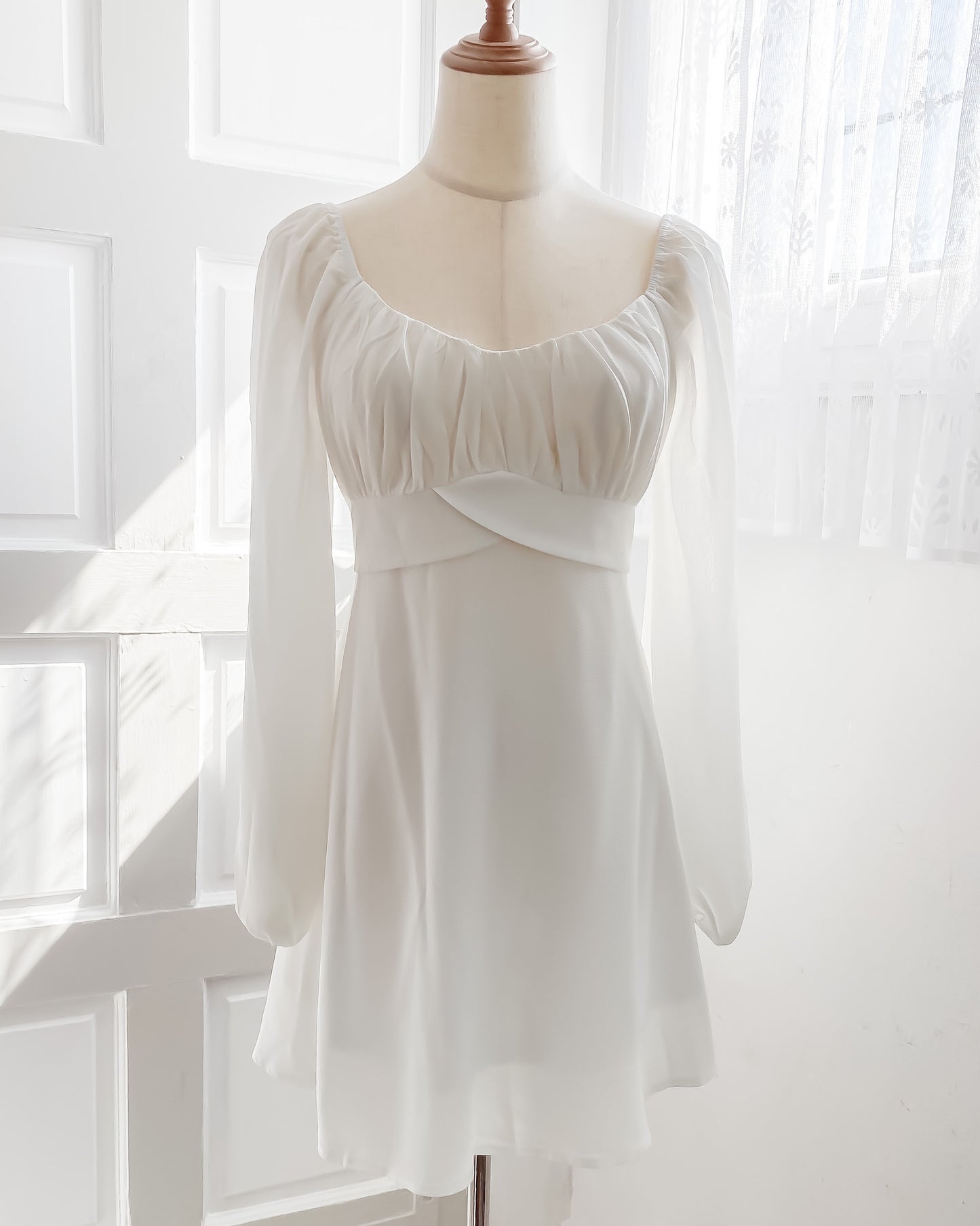 Hana Babydoll Dress (Sage) - Skies Blush